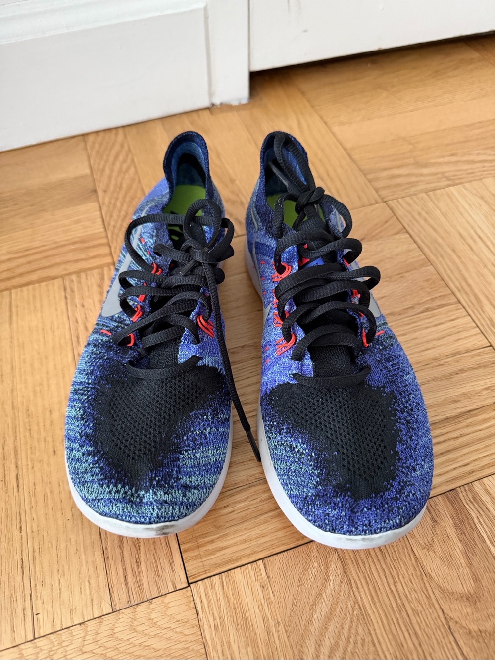 NIKE Performance Knit Running Shoes - Blue/Black